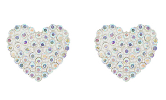 Crystal Heart Earrings