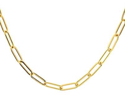 Paper Clip Chain Necklace