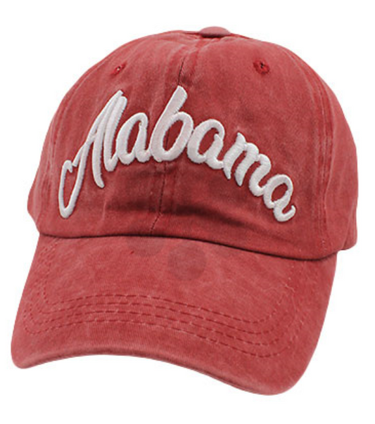 "Alabama" Embroidered Cap