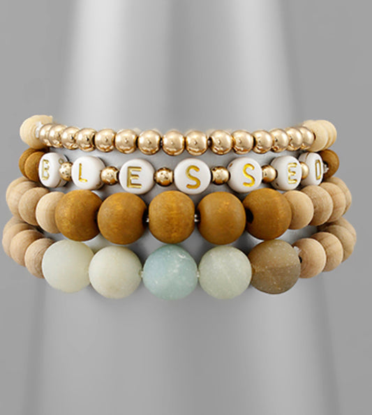 BLESSED & Multi Ball Bracelet