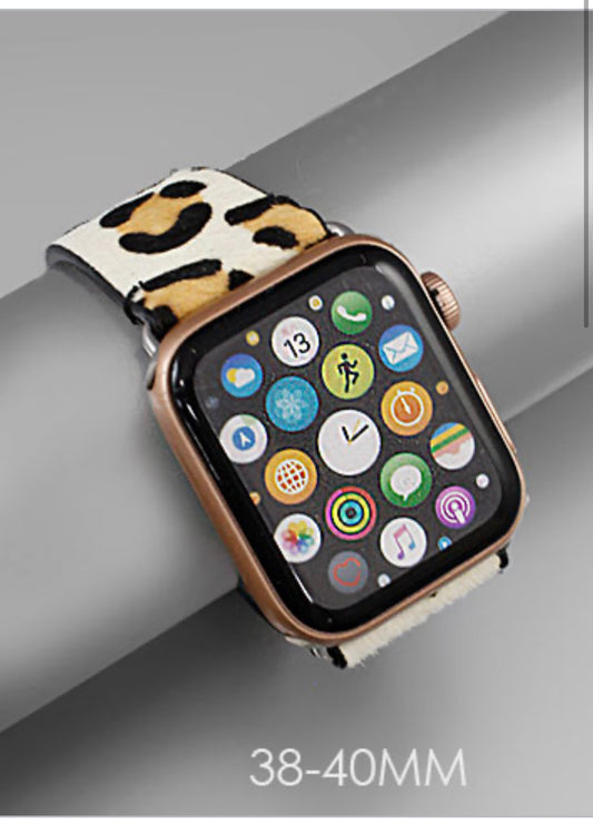 Cow Hide Leather Smartwatch Bands (fits 38-40 mm watches)
