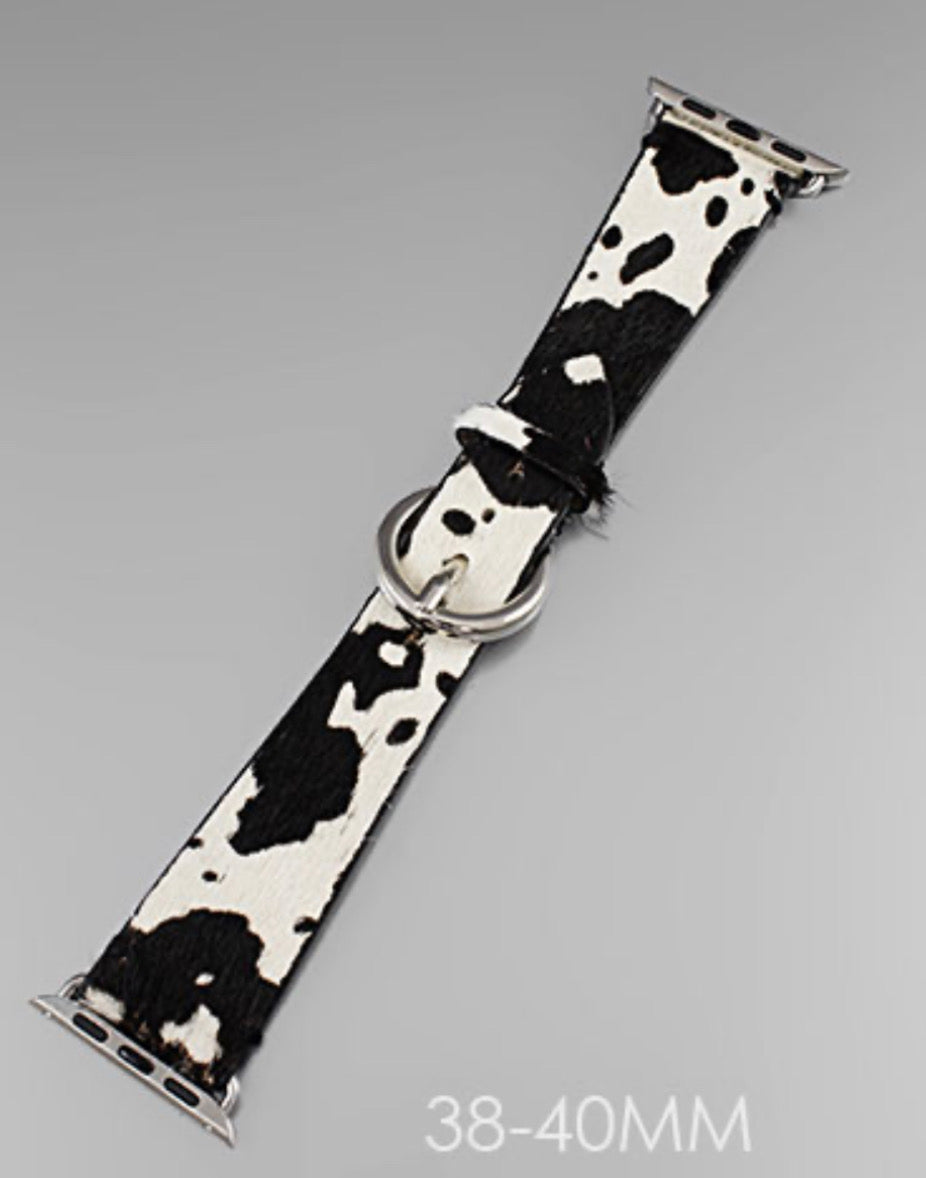 Cow Hide Leather Smartwatch Bands (fits 38-40 mm watches)