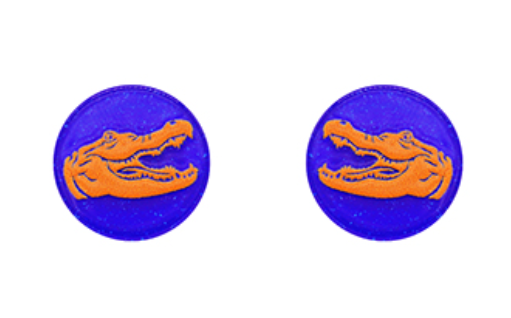 Gator Acrylic Disk Earrings