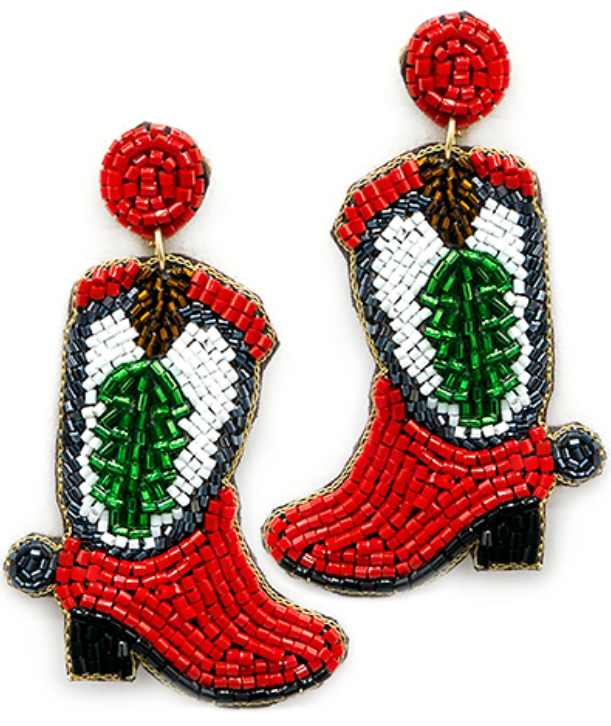 Christmas Boot Earrings