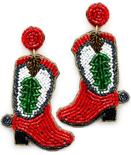 Christmas Boot Earrings