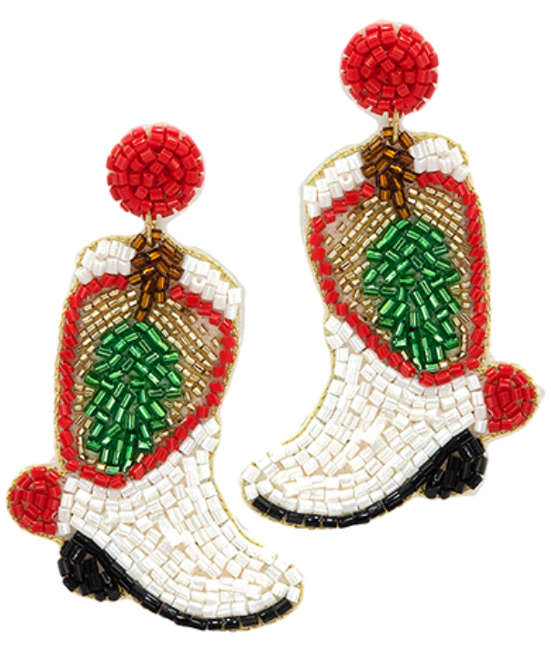 Christmas Boot Earrings