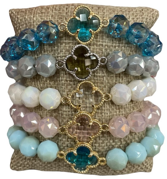 Clover Crystal Bracelets