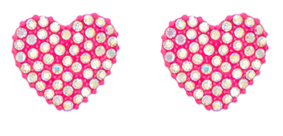 Crystal Heart Earrings