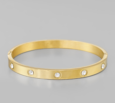 CZ 7mm Stainless Steel Bracelet