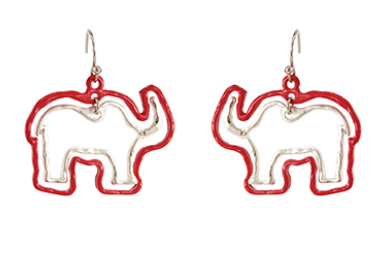 Elephant Outline Earrings
