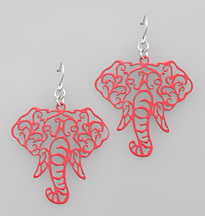 Elephant Filigree Earrings