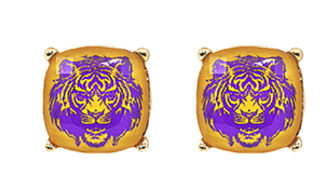 Football Symbol Stud Earrings