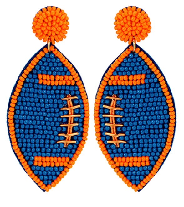 Gameday Football Earrings
