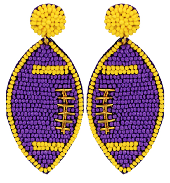 Gameday Football Earrings