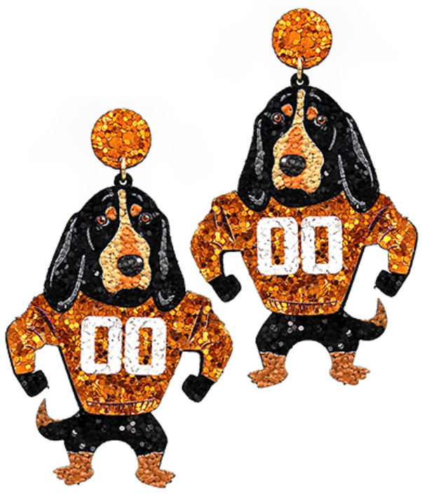 Glitter Dog Earrings