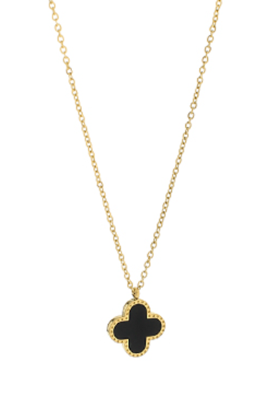 MOP Clover Stainless Steel Necklace