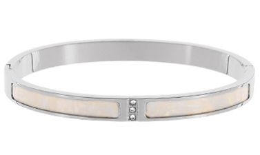 MOP Stainless Steel Crystal Bracelets