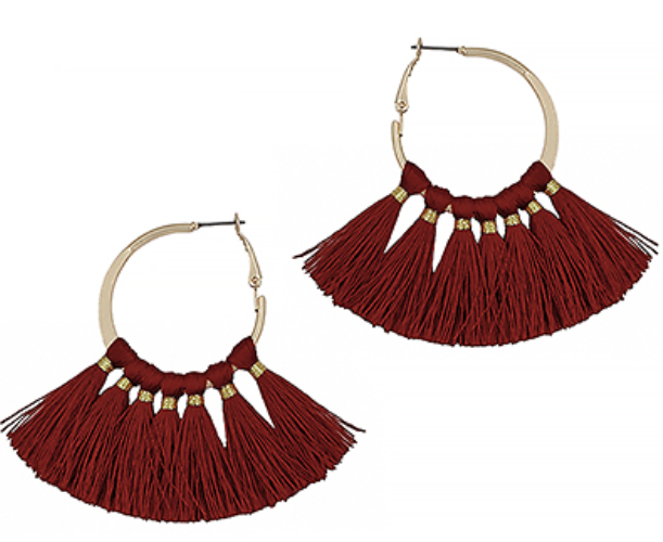 Multi Tassel Hoops