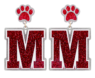 Gameday: Logo Acrylic Drop Earrings