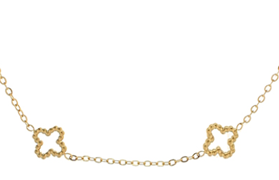 Open Clover Station Necklace