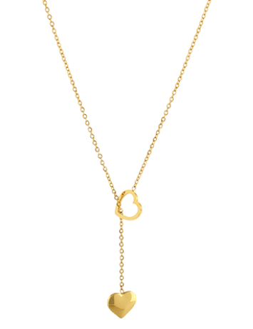 Open Heart Y Necklace