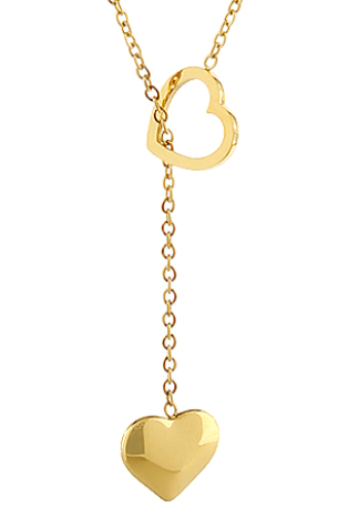 Open Heart Y Necklace