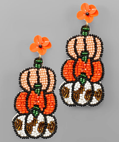 3 Tier Fall/Pumpkin Earrings