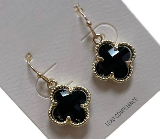 Small Dangle Clover Earrings