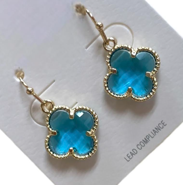 Small Dangle Clover Earrings