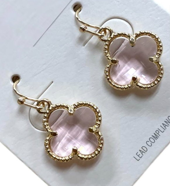 Small Dangle Clover Earrings