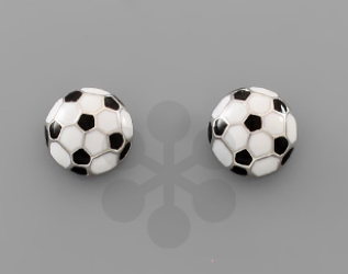 Soccer Stud Earrings
