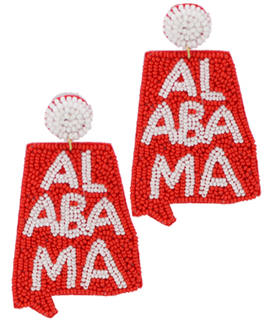 Alabama State Map Earrings