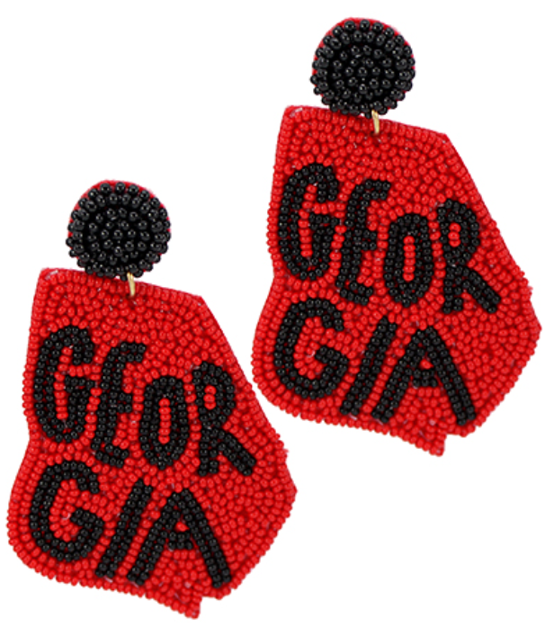 Georgia State Map Earrings