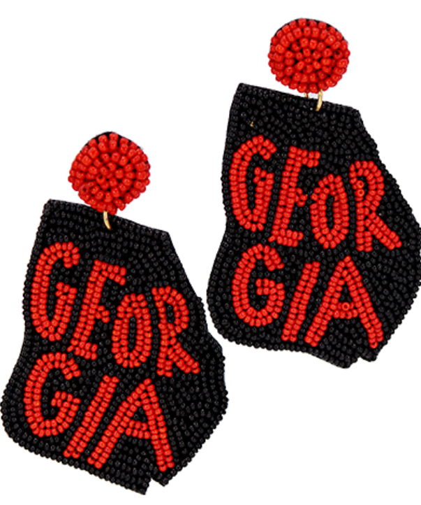 Georgia State Map Earrings