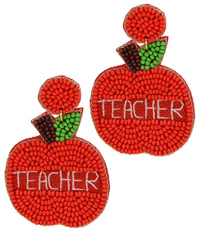 Apple TEACHER Earrings