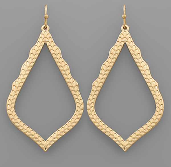 Textured Teardrop Earrings