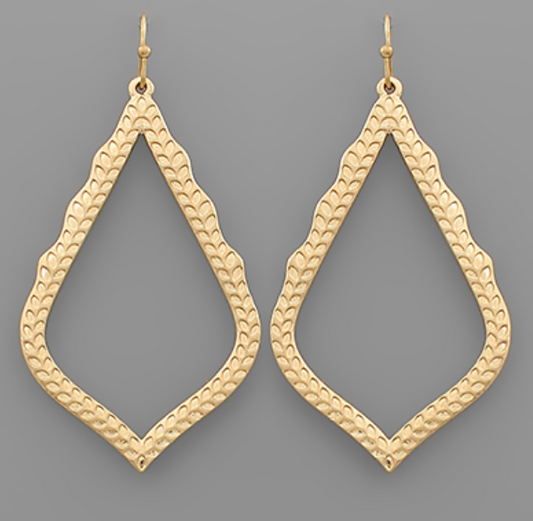 Textured Teardrop Earrings