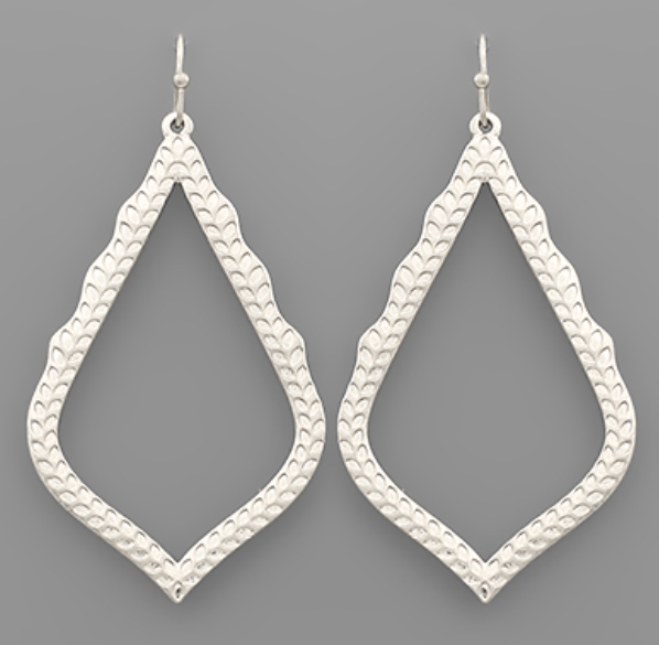 Textured Teardrop Earrings