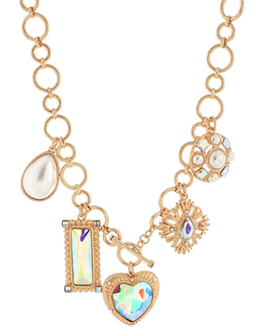 Vintage Multi Charm Necklace