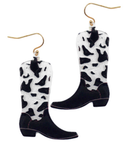 Western Boots Acrylic Earrings